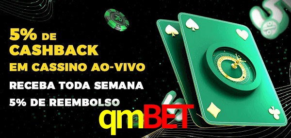 Promoções do cassino ao Vivo qmbet